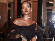 Rihanna w czerni w Cannes